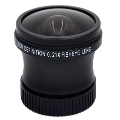 Extreme-Fish-Eye Lens (0.21x) for Sony DCR-HC28 + New West Micro Fiber Cloth