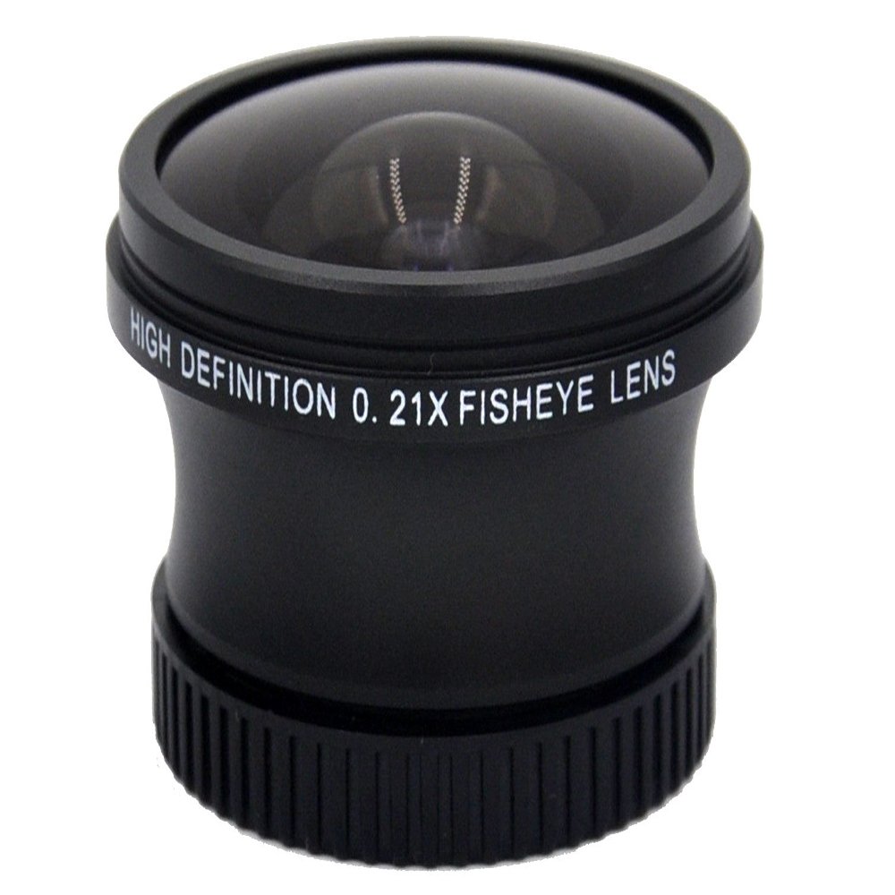 Extreme-Fish-Eye Lens (0.21x) for Sony DCR-HC28 + New West Micro Fiber Cloth