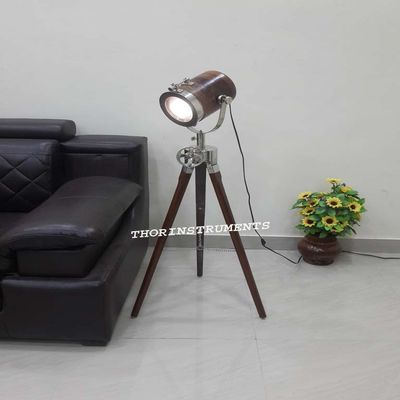 THOR INSTRUMENTS Vintage Decorative Marine Table Lamp Nautical Royal Wooden Tripod Lamp Rustic Vintage Home Decor Gifts