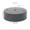 binifiMux 2-Pack Black Ceiling Plate Chassis Base Pendant Light Accessories 98mm x 18mm w Screw view 2