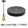 binifiMux 2-Pack Black Ceiling Plate Chassis Base Pendant Light Accessories 98mm x 18mm w Screw view 4