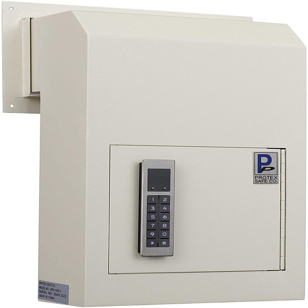 Protex WSS-159E II Through The Door Drop Box with Electronic Lock, Beige