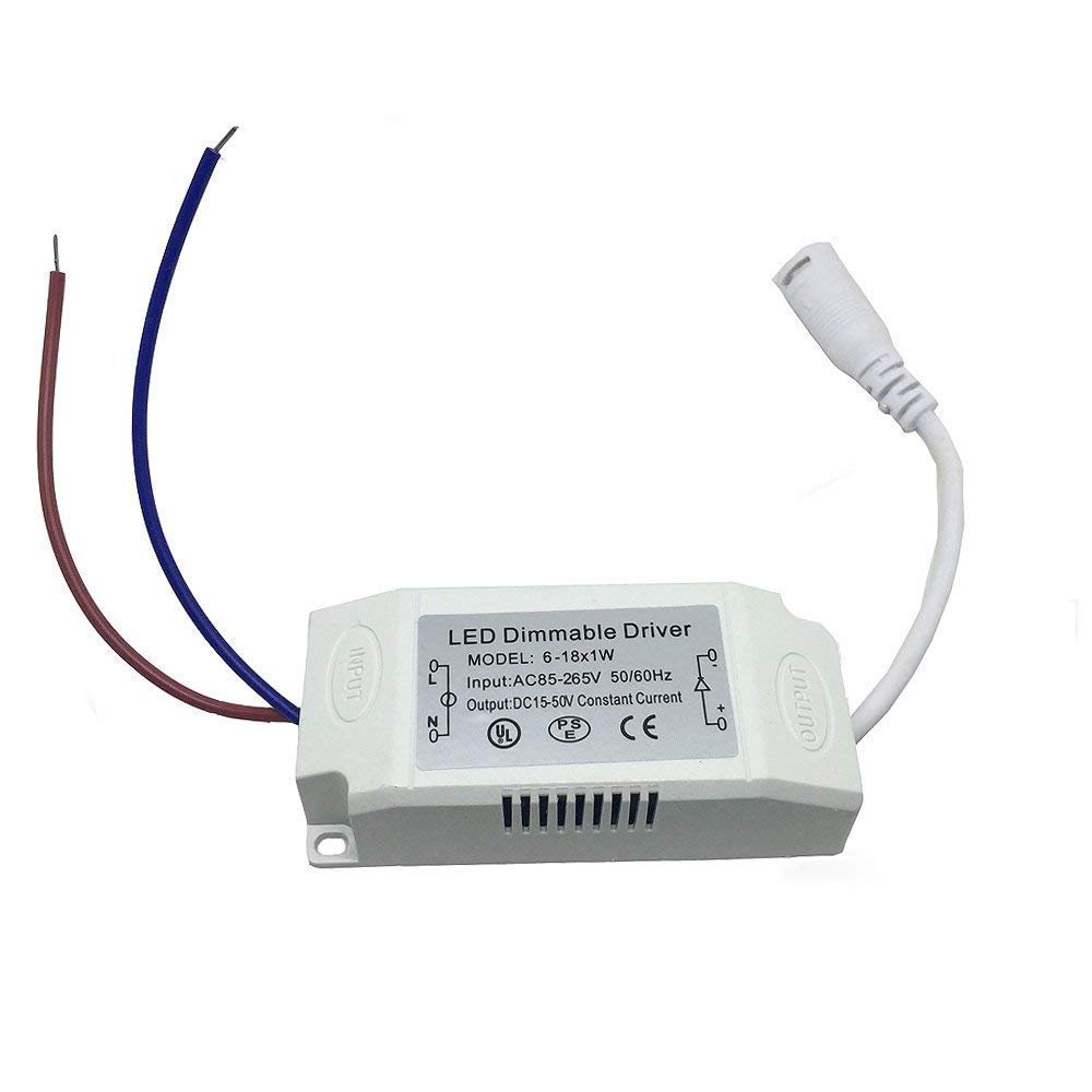 BSOD Led Driver Transformer Power (6-18) W Led Constant Current Driver AC85-265V Power Supply No Waterproof for Downlight Lighting (6-18W)