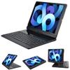 LENRICH iPad pro 12.9 case with Keyboard 2017 2nd 2015 1st Generation, 360 Rotatable Wireless Folio 180 Swivel Stand Hard Cover Auto Sleep Wake up view 1