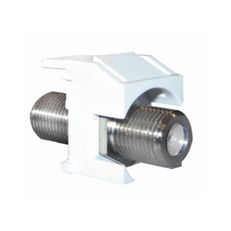 Legrand-On-Q Recessed Nickel Self-Terminating F- Connector, White