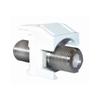 Legrand-On-Q Recessed Nickel Self-Terminating F- Connector, White view 1
