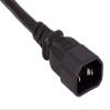 Cable Leader 36 inches (3ft) IEC320 C14 to Dual C13 Power Extension Cord Splitter, 16 AWG, SJT, 13A/250V, UPS Server Y Splitter, Y Cable, Black view 3