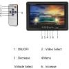 Hikity 7" Backup Camera with Monitor Kit, Waterproof 18 IR LED Night Vision Reverse Camera + Rear View Monitor Vehicle Parking System for RV Bus Trailer Truck (65ft 4-Pin Aviation Video Cable) view 3