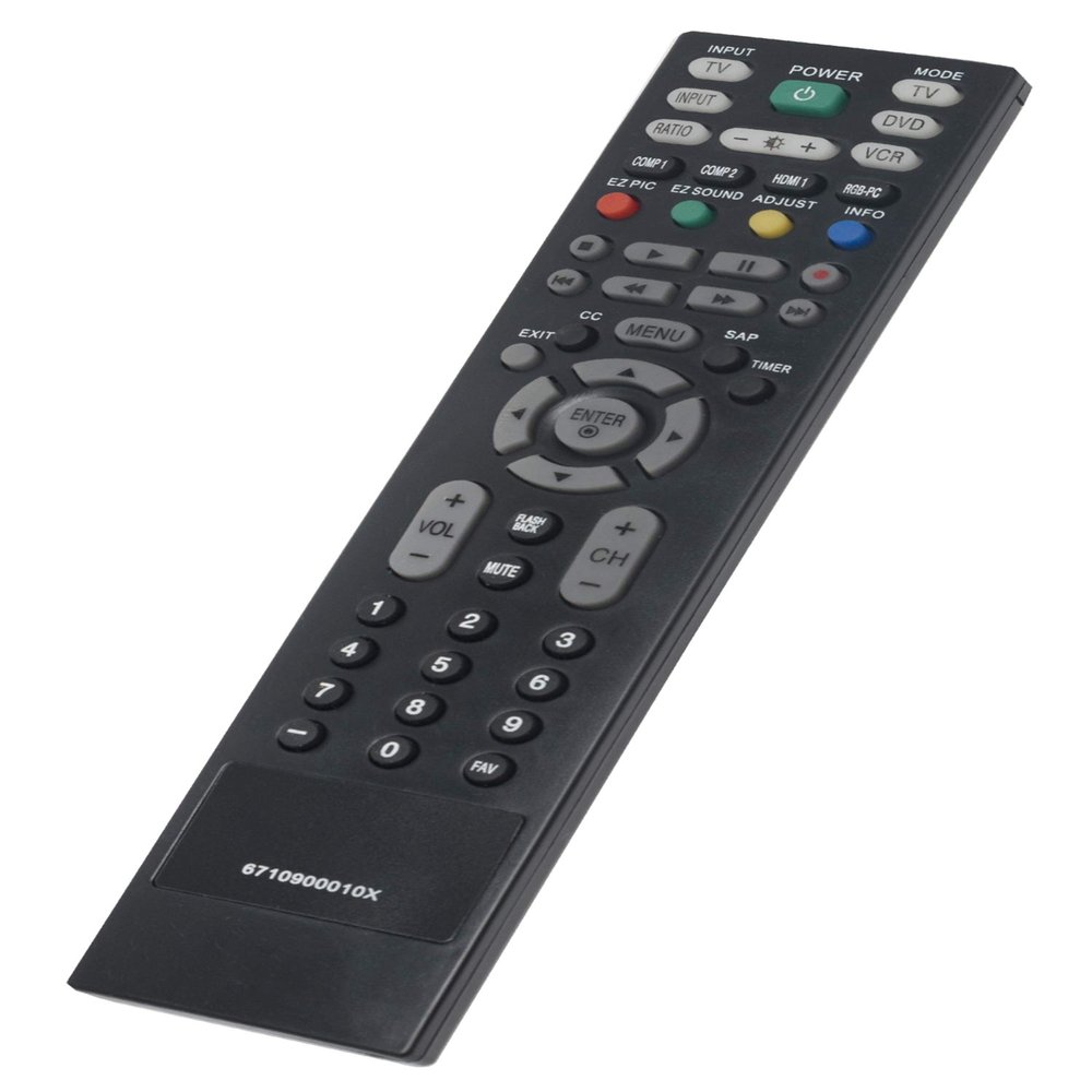 New 6710900010X Replaced Remote fit for LG Plasma LCD TV Z50PX3D Z50P3 Z42PX3D Z42P3 Z42LC2DA Z37LC2DA Z32LC2DA 42LC4D-UA 42LC4D 32LC4D-UA 32LC4D 26LC7D-UB with TV/DVD/VCR Controls