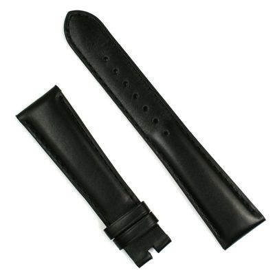 Black Baby Calf Leather Watchband for Bell & Ross Original Vintage BR123 BR126