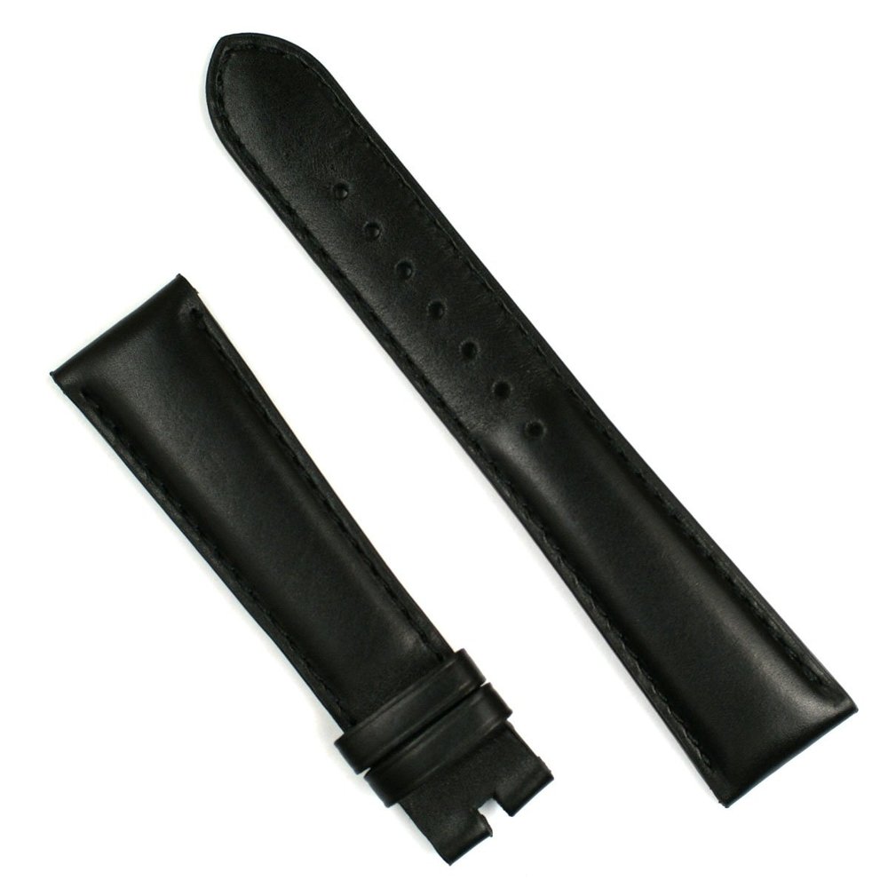 Black Baby Calf Leather Watchband for Bell & Ross Original Vintage BR123 BR126
