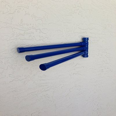Outdoor LAMPWM6-BLU Wall Mount 6 BAR Towel Rack Blue