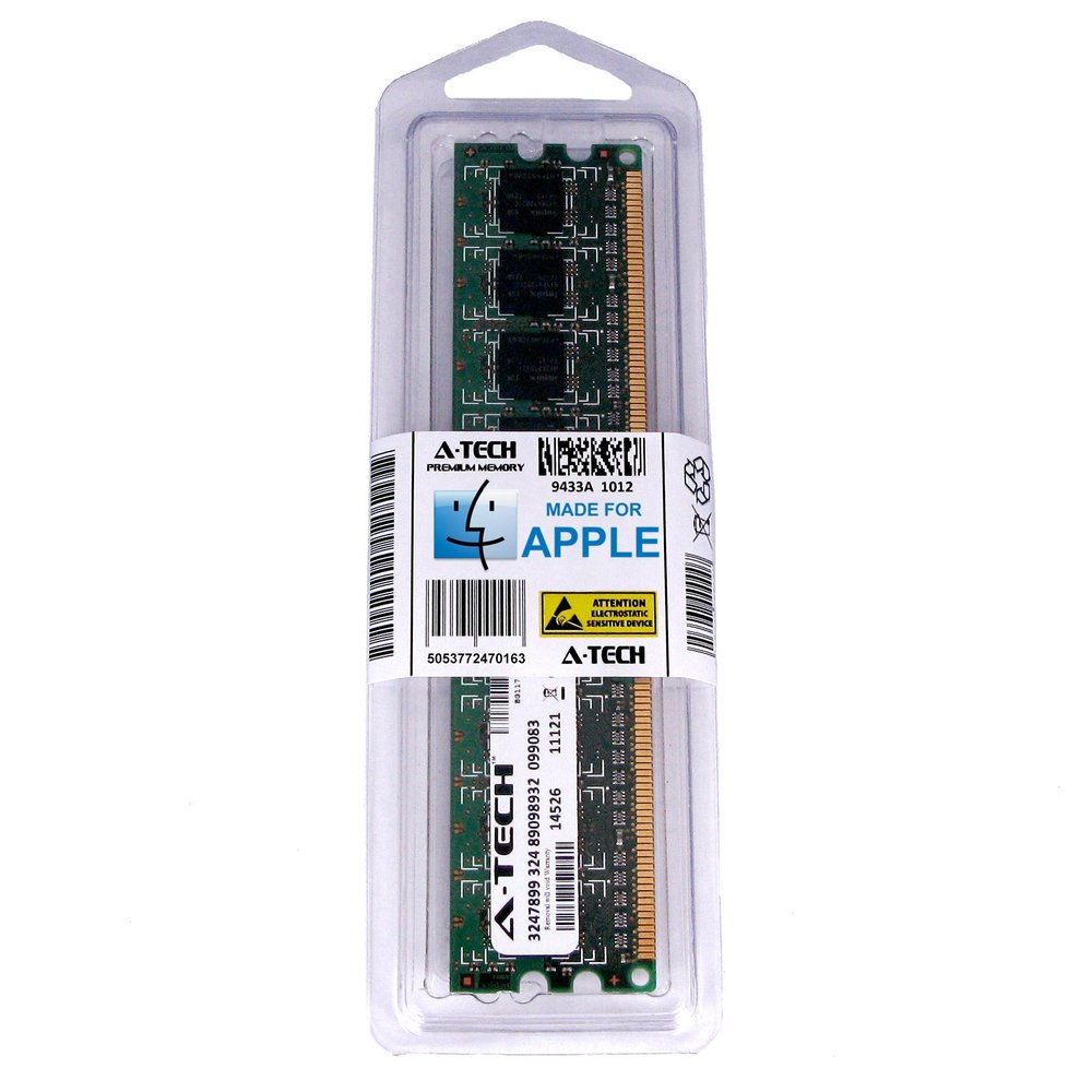 A-Tech for Apple 1GB Module PC2-4200 533MHz Power Mac G5 PowerMac11,2 Late 2005 M9590LL/A A1117/A1177 M9591LL/A M9592LL/A Memory RAM