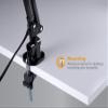Bostitch Office VLF100 LED Swing Arm Desk Lamp with Clamp Mount, 36" Reach, Includes LED Bulb,Black view 4