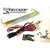 Pro Trucker CB Radio Mounting Kit for Cobra 25 and Uniden 68 Series Radios, Includes Power Cord, Knobs, Mic Clip & Bracket