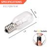 Betus Original Replacement Long Lasting 15 Watt Dimmable E12 Socket Warm White Household Salt Lamp Bulb Candle Warmers - Value Pack of 12 view 3