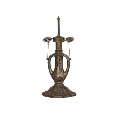 Meyda Tiffany 155952 Transitional Two Light Table Base Hardware from Citadel Collection in Vintage Copper Finish, 7.00 inches