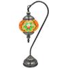 SILVERFEVER Handcrafted Mosaic Turkish Lamp Moroccan Glass Table Desk Bedside Light Bronze Base with E12 Bulb (Christmas Color Snowflakes Lattern) view 1