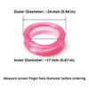 10 Pack Scissor Finger Ring Inserts Small Rubber Grip Rings for Hair Cutting Shears, Barber & Hairdressing Scissors, Finger Hole Reducers view 2