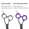 10 Pack Scissor Finger Ring Inserts Small Rubber Grip Rings for Hair Cutting Shears, Barber & Hairdressing Scissors, Finger Hole Reducers view 3