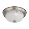 Nuvo 60/6023 Two Light Flush Mount, Pwt, Nckl, B/S, Slvr view 2