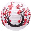 M.V. Trading LNTA16024SK Colorful Chinese/Japanese Round Paper Lanterns with Metal Frame, 16-Inches, Sukura Flower view 1