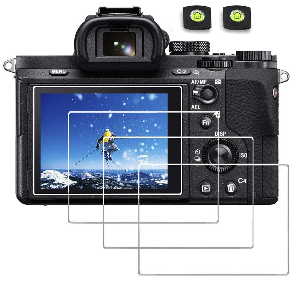 debous Screen Protector for Sony ZV1 ZV-1 A7SIII A7III A7R III IV A7II A7 III II A7M3 A7M2 A7SMII RX1 DSC-RX1 RII RX1R RX10 DSC-RX10 III IV,0.3mm Anti-scratch High Clear 9H Hard Tempered Glass (4pcs)