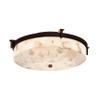 Justice Design Group Lighting ALR-8985-DBRZ Era Flush-Mount, 16" x 5", Dark Bronze view 1