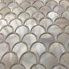 Genuine White Fish Scale Mother of Pearl Mosaic Tile for Bathroom/Kitchen/Spa Backsplash (6 Sheets) view 2