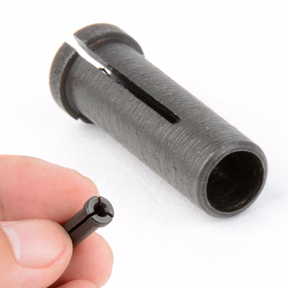 1pc Black Metal Reducer Adapter Chuck Collet 6mm to 3mm For Electric Grinding Machine Rotary Tools