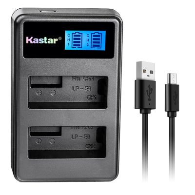 Kastar Dual LCD USB Charger for LP-E8 LPE8 LC-E8E and EOS 550D, EOS 600D, EOS 700D, EOS Rebel T2i, EOS Rebel T3i, EOS Rebel T4i, EOS Rebel T5i Cameras, Grip BG-E8