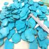 40-60mm Turquoise Stone Slab Blue Turquoise jewelry Phone Grip White Turquoise Beads 10pcs view 2