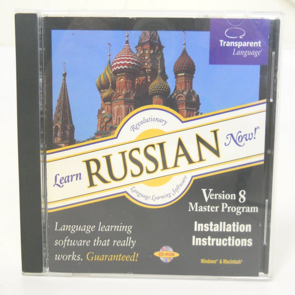 Learn Russian Now Version 8 Master Program CD-ROM RE-N08 Transparent Language
