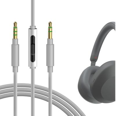 GEEKRIA Audio Cable with Mic Compatible with Sony ULT WEAR, WH-1000XM6/1000XM5/1000XM4, WH-CH720N Headphones, 3.5mm Replacement Stereo Cord with Inline Mic and Volume Control (4ft / 1.2m)