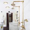 WAC Lighting dweLED, Geos 10in LED Round Low-Profile Flush Mount 3000K in Brass view 2
