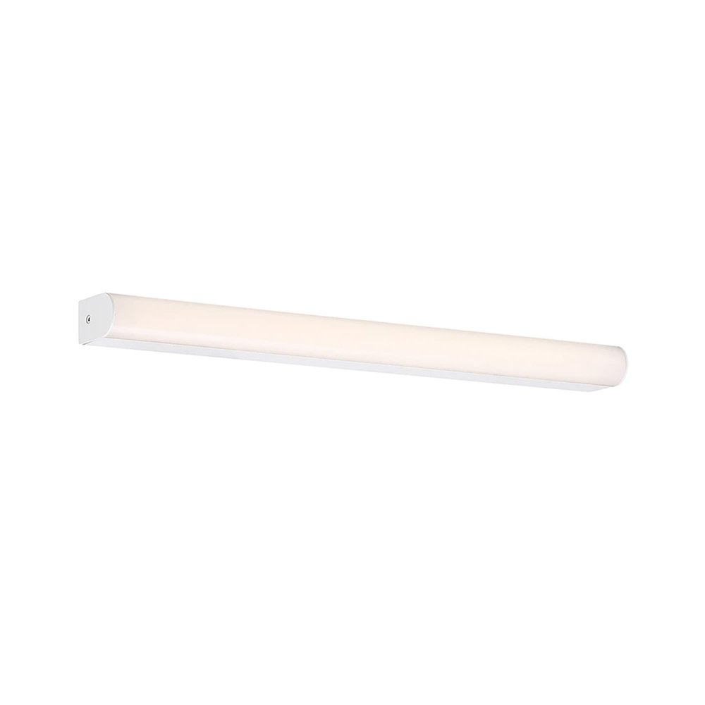 WAC Lighting dweLED, Slim Nightstick 18in LED Bathroom Vanity or Wall Light 3000K in Brushed Aluminum