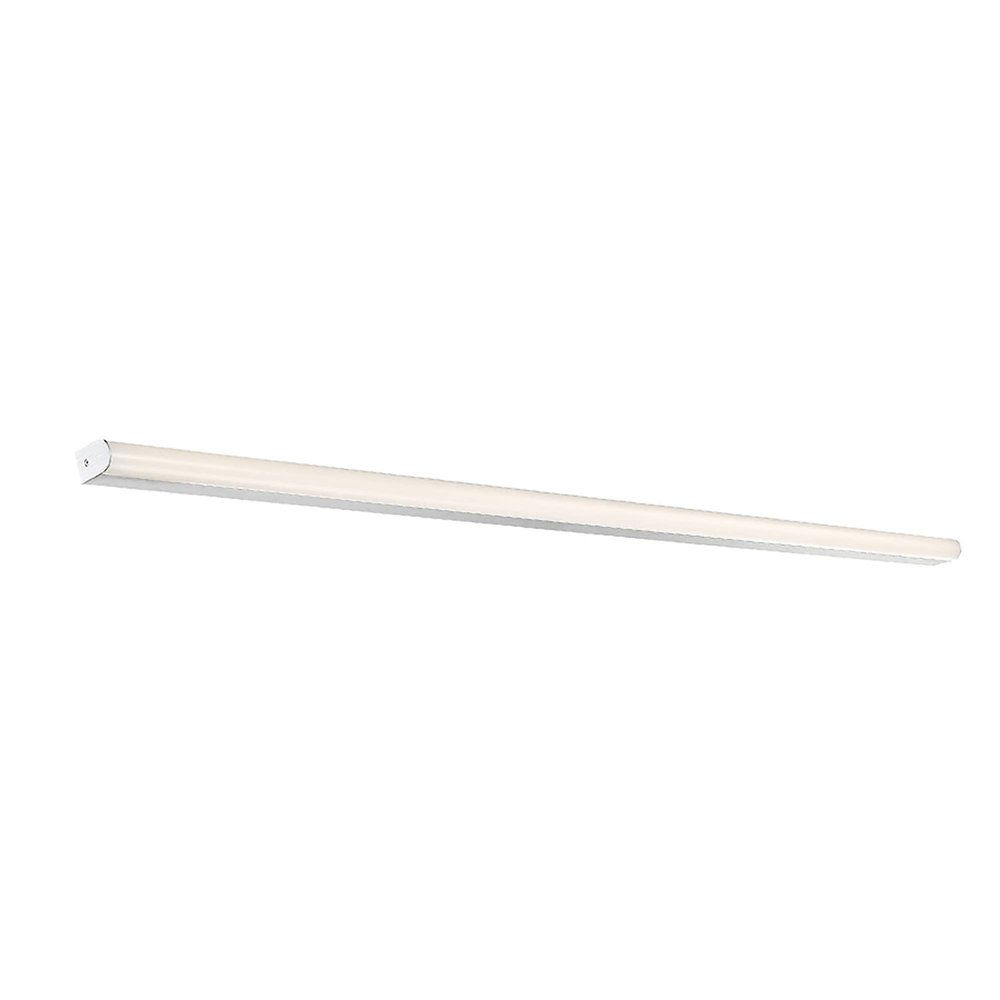 WAC Lighting dweLED, Slim Nightstick 48in LED Bathroom Vanity or Wall Light 3000K in Brushed Aluminum