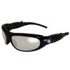 Global Vision Eyewear Hi-Beam Safety Glasses, Clear Lens, Gloss Black Frame view 1