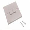Double Wall Light Switch 2 Gang 2 Way Rocker view 1