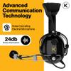 P1 Aviation Pilot Headset for Student Pilots Flight Schools Flight Instructors Features 24 db PNR Rating, Noise Canceling Microphone, Acoustic Foam Ear Cups, AUX Port Input with GA Dual Plugs view 2