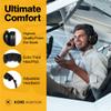 P1 Aviation Pilot Headset for Student Pilots Flight Schools Flight Instructors Features 24 db PNR Rating, Noise Canceling Microphone, Acoustic Foam Ear Cups, AUX Port Input with GA Dual Plugs view 3