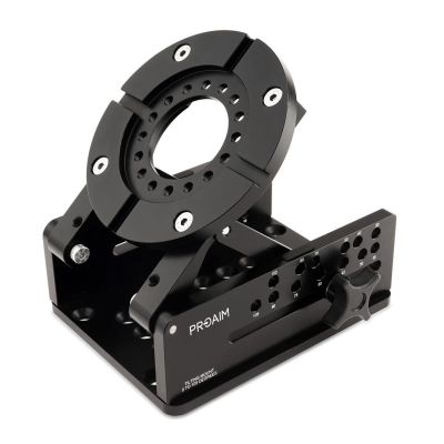 PROAIM Mitchell Wedge Tilt Camera Mount for Fluid Heads, Slider, Tripod & Dolly. Tilt Angle: 0-105. Adjustable Centre of Gravity, Over & Under-Slung Shots. Payload up to 100kg/220lb. (P-MTCL-WP)