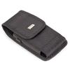 Rugged Canvas Case Belt Holster Side Pouch Cover Black for Verizon ASUS ZenFone AR - Verizon Google Pixel 2 XL view 3