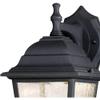 Westinghouse Lighting 6400100 One-Light Dimmable LED Outdoor Wall Fixture, Black Finish with Clear Seeded Glass view 2