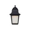 Westinghouse Lighting 6400100 One-Light Dimmable LED Outdoor Wall Fixture, Black Finish with Clear Seeded Glass view 3