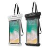 ProCase 2 Pack Waterproof Phone Pouch, Underwater Phone Case Up to 7", Dry Bag for iPhone 17 Air 16 15 14 13 Pro Plus Max, Galaxy S24 S23 S22 Ultra Pixel, Beach Essentials -White & Black view 1