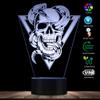 The Geeky Days Skull with Rattlesnake Tottem Emblem 3D Night Lights Death Skull LED Lighted Sign Snake Through Skull Decorative Lighting Art view 4