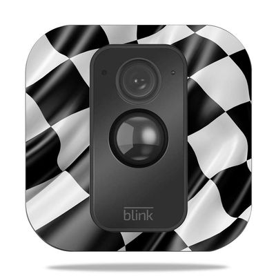 MightySkins Skin Compatible with Blink XT Outdoor Camera - Race Flag | Protective, Durable, and Unique Vinyl Decal wrap Cover | Easy to Apply, Remove, and Change Styles | Made in The USA