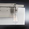 Urban Ambiance Luxury Modern Farmhouse Bathroom Vanity Light, Medium Size: 8.38" H x 14.875" W, with Industrial Chic Style Elements, Brushed Nickel Finish, UHP2453, Bristol Collection view 4