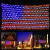 MZD8391 American Flag Lights, 420 LED Lighted Flag Light,Waterproof Outdoor view 1